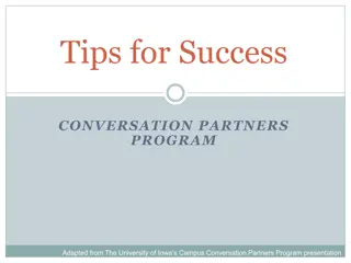 Effective Communication Strategies for Conversation Partners Program