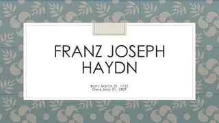 The Life and Works of Franz Joseph Haydn