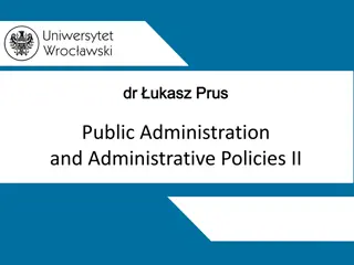 Administrative Law and Public Administration in the European Setting