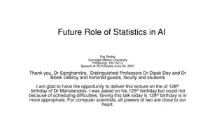 The Future Role of Statistics in AI: Insights from Raj Reddy's Speech at Carnegie Mellon University