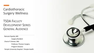 Physician Wellness and Burnout in Cardiothoracic Surgery: Addressing Challenges and Strategies