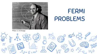 Fermi Problems and Estimation Techniques in Science