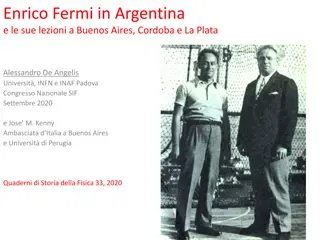 Enrico Fermi's Lectures in South America: 1934 Overview