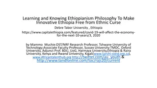 Ethiopianism Philosophy for an Innovative Ethiopia