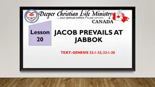 Lessons from Jacob's Encounter at Jabbok