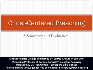 Christ-Centered Preaching in Contemporary Context