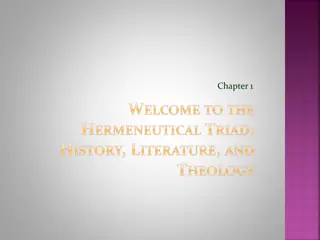 Biblical Interpretation: History, Literature, and Theology