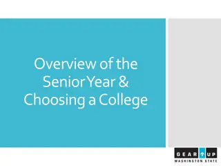 Senior Year and College Selection Guide