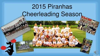 Piranhas Cheerleading Season 2015 Information Guide