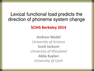 The Influence of Lexical Functional Load on Phoneme System Changes