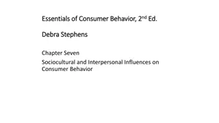 Sociocultural and Interpersonal Influences on Consumer Behavior