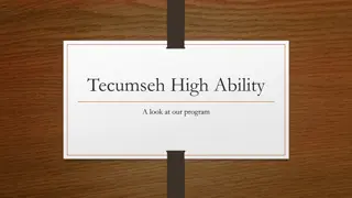 Tecumseh High Ability Program Overview