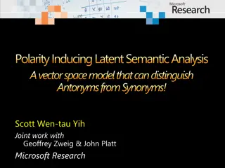 Unveiling Polarity with Polarity-Inducing Latent Semantic Analysis