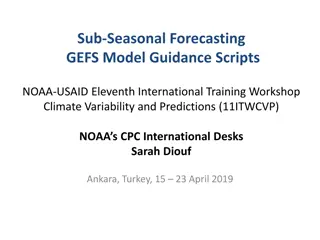 NCEP GEFS Sub-Seasonal Forecasting Exercise