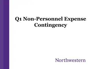 Guidelines for Non-Personnel Expense Contingency Management