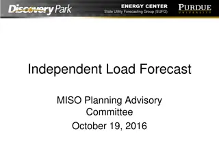 Energy Center State Utility Forecasting Group (SUFG) Independent Load Forecasting Report