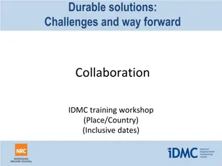 Collaboration for Durable Solutions in Humanitarian Settings