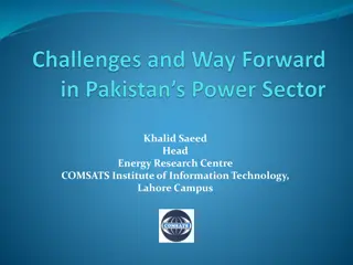 Energy Sector Challenges and Solutions in Pakistan