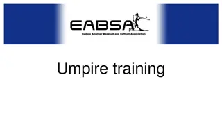 Umpire Training and Field Management Guidelines