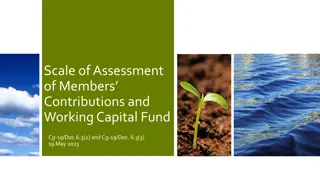 WMO Scale of Assessment and Working Capital Fund