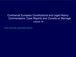 European Legal History: Precedent and Case Reports