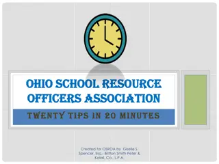 20 School Safety Tips for Ohio School Resource Officers Association