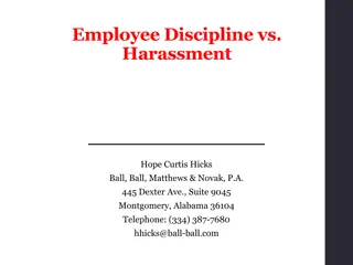 Harassment and Discrimination Laws in the Workplace