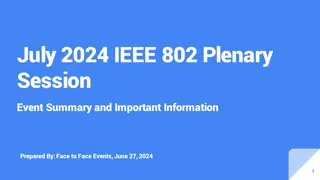 IEEE 802 Plenary Session Event Information