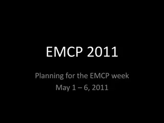 EMCP 2011 Week Schedule & Information