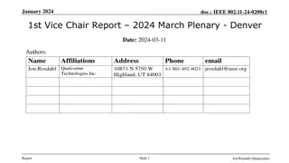 IEEE 802.11-24-0208r1 Vice Chair Report and Plenary Session Summary