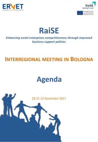 RaiSE Interregional Meeting in Bologna - Agenda and Activities