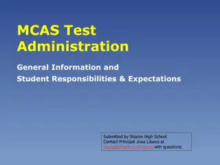 MCAS Test Administration Guidelines