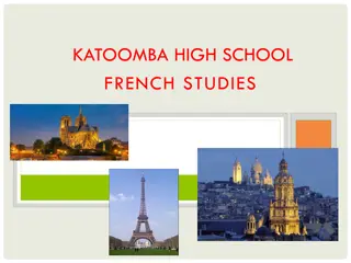 French Studies at Katoomba High School