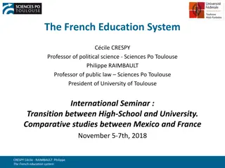 Overview of the French Education System: Historic Perspectives, Main Steps, and Governance