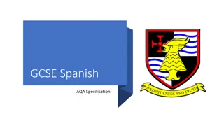 Benefits of Learning Spanish: GCSE Spanish AQA Specification Overview