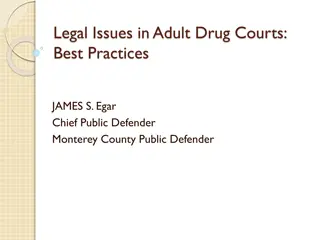 Best Practices in Adult Drug Courts: Legal Issues & Key Components