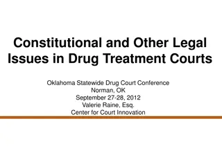 Legal Issues in Drug Treatment Courts at Oklahoma Statewide Conference