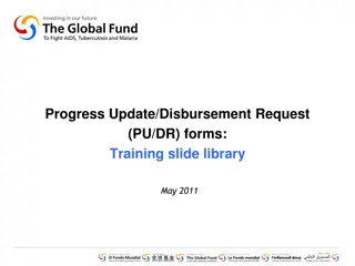 The Role of Progress Update/Disbursement Request Forms in Grant Management