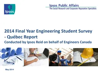 Insights from 2014 Final Year Engineering Student Survey in Quebec