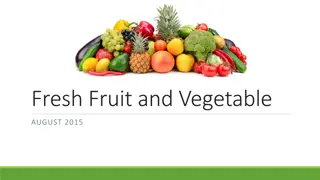 Guidelines for Operating Fresh Fruit and Vegetable Program