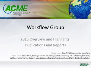 ACME Workflow Publications Overview 2016