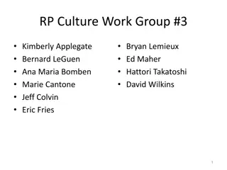 Elements of RP Culture and Proposed Safety Traits