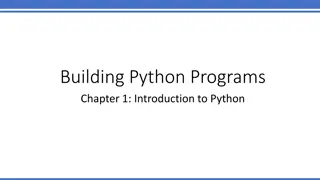 Computer Science and Python Programming Basics