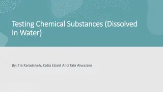 Chemical Substances: Dissolved in Water