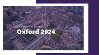 Cal Lutheran England Program: Oxford 2024 Overview