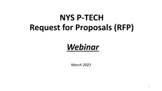 NYS.P-TECH Request for Proposals (RFP) Webinar Overview