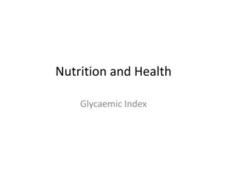 Glycaemic Index in Nutrition and Health