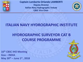 Italian Navy Hydrographic Institute - Category B Course Programme