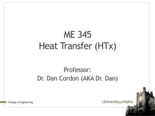 Internal Flow in Heat Transfer Processes