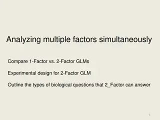 Analyzing Experimental Design with One-Factor and Two-Factor GLMs